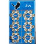 Tuhafiyecimiz Metal Dikmeli Çıtçıt Düğme Gümüş Renk 10MM 36 Adet Kolay Uygulama