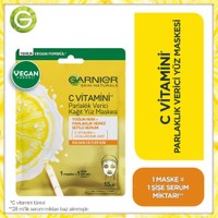 Garnier Skın Naturals Parlaklık Verici Kağıt Yüz Maskesi C Vitamini