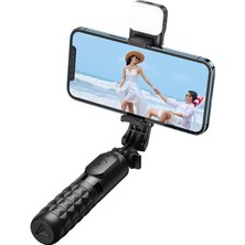 Mcdodo SS-1781 Bluetooth Selfie Çubuğu Uzaktan Kumandalı/tripod Standlı - Siyah