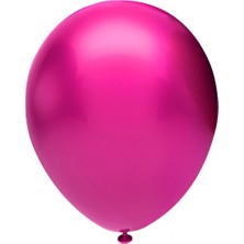 20 Adet Metalik Balon Ruby Fuşya Balon-Dogum Günü-Açlılış-Parti Yılbaşı-Dügün Balonları