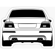 TSC E39 Profil Resmi Cam Sticker Yapıştırma 16CM 2 Adet