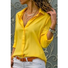 Dokuma Viskon Kumaş Basic Gömlek (Renk Seçenekli)