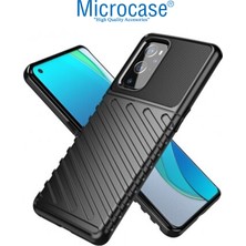 Microcase Oneplus 9 Çin Versiyon Thunder Serisi Darbeye Dayanıklı Silikon Kılıf - Siyah