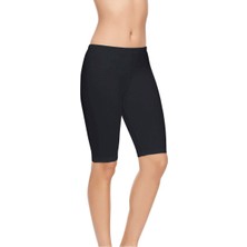 Tutku Elit Tutku Elit Diz Üstü Modal Elastan Kısa Kadın Tayt 2103 | Siyah