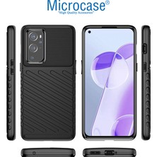 Microcase Oneplus 9 Pro Thunder Serisi Darbeye Dayanıklı Silikon Kılıf - Siyah