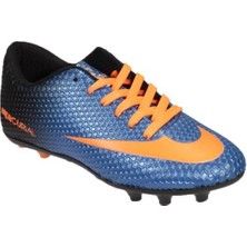 Yaz Kış Ayakkabı Yazkış Erkek Siyah Turucu Mavi Krampon Futbol Ayakkabısı