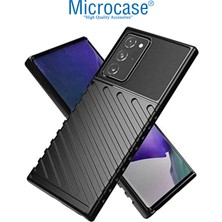 Microcase Samsung Note 20 Thunder Serisi Darbeye Dayanıklı Silikon Kılıf - Siyah