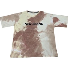 İrem Çocuk Giyim Erkek Çocuk /kız Çocuk Batik Desenli Oversize Tişört