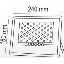 Forlife FL-3146 100W 6500K Beyaz Solar Projektör