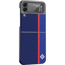 Szykd Galaxy Z Flip4 Için Halka Detaylı Kılıf - Siyah (Yurt Dışından)