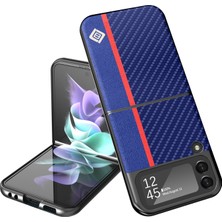 Szykd Galaxy Z Flip4 Için Halka Detaylı Kılıf - Siyah (Yurt Dışından)