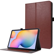 Szykd Samsung Galaxy Tab S8 / Galaxy Tab S7 / SM-870 Için Çılgın At Dokusu Yatay Flip Deri Kılıf, 2'li Katlanır Tutucu ve Kart Yuvası ile (Yurt Dışından)