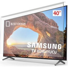 Best Ekran Samsung 40KU7000 Tv Ekran Koruyucu - Samsung 40" Inç Tv Ekran Koruyucu Şeffaf Paneli
