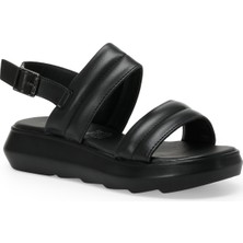 Butigo 22S-955 2fx Siyah Kadın Kalın Taban Sandalet