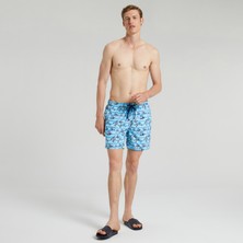 Nautıca Erkek Mavi Standart Fıt Şort Mayo T25405T.40P