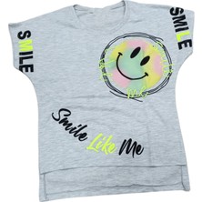 Pançiko Kız Çocuk Smile Emojili Tişört