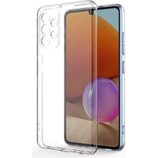 Bzontech Samsung Galaxy A32 4g Kılıf Şeffaf Silikon Kamera Korumalı 3D