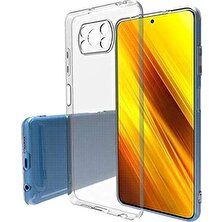 Bzontech Poco X3 Pro Kılıf Şeffaf Silikon Kamera Korumalı 3D