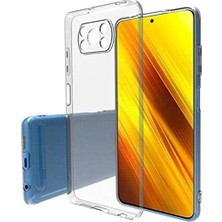 Bzontech Poco X3 Nfc Kılıf Şeffaf Silikon Kamera Korumalı 3D