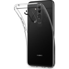 Bzontech Huawei Mate 20 Lite Kılıf Şeffaf Silikon Kamera Koruma