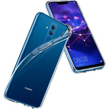 Bzontech Huawei Mate 20 Lite Kılıf Şeffaf Silikon Kamera Koruma