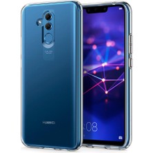 Bzontech Huawei Mate 20 Lite Kılıf Şeffaf Silikon Kamera Koruma