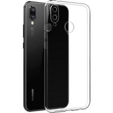 Bzontech Huawei P20 Lite Kılıf Şeffaf Silikon Kamera Korumalı 3D