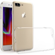 Bzontech Apple iPhone 7 Plus 8 Plus Kılıf Şeffaf Silikon Kamera Korumalı 3D