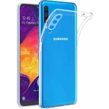 Bzontech Samsung A30S Kılıf Şeffaf Silikon Kamera Korumalı 3D