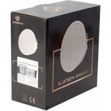 Ucuzcu Market Alçıpan Tavan Hoparlör 12 cm Bluetooth Özellik (220 Volt Ile Direk Çalışır- Adaptör Gerektirmez)