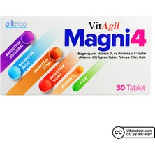 Allergo Vitagil Magni4 Magnezyum Vitamin D3 P5P 30 Tablet