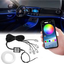 Btl Otomotiv Araç Içi Atmosfer Ambiyans LED Neon Rgb App Kontrollü 5 Parça