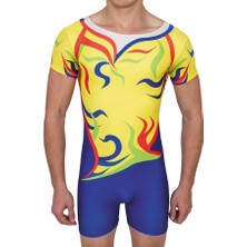 Karacan Spor 554 Baskılı Jimnastik Tulum