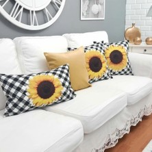 Körfez Kırlent Karışık Desen Kırlent Kılıfı 4'lü Kombin Set