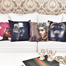 Körfez Kırlent Karışık Desen Kırlent Kılıfı 4'lü Kombin Set