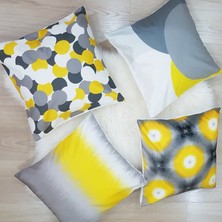 Körfez Kırlent Trend Desen Kırlent Kılıfı 4'lü Kombin Set