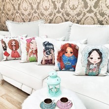 Körfez Kırlent Karışık Desen Kırlent Kılıfı 5'li Kombin Set