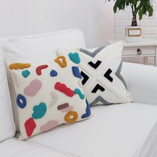 Körfez Kırlent Punch El Işçiliği Kırlent Kılıfı 2'li Kombin