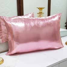 Körfez Kırlent Lame Kumaş Kırlent Kılıfı Pembe 35 x 55 Cm