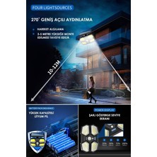 Technosmart 180 Ledli Kumandalı Güneş Enerjili Ve Usb Li Uzatma Kablolu Solar Lamba, Bahçe, Garaj, Ev Aydınlatma