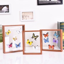 Aling Dıy Sanat El Sanatları Ahşap Fotoğraf Çerçevesi Ahşap Örnek Tutucu Düğün Ev Dekor Beyaz 10X13.5X4 cm (Yurt Dışından)