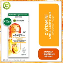 Garnier C Vitamini Yorgunluk Karşıtı Ampul Kağıt Yüz Maskesi