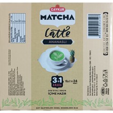 Çaykur Matcha 3'ü 1 Arada Latte Ananaslı Detoks Çayı 10 gr x 24 Adet