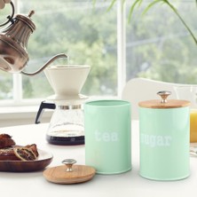 Mutfak Metal Baharat Baharat Teneke Kutu Seti Çay Kahve Depolama Tencere Yeşil(Yurt Dışından)