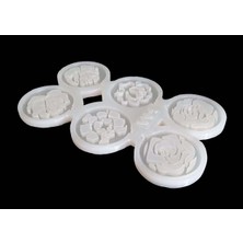 Hm Group Hm Gül-2 Silikon Takı Kalıbı (6'lı Model 012)