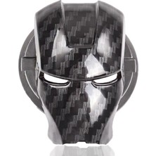 Şüscar Oto Start Stop Tuşu Kapağı Iron Man Metal Tuş Koruyucu Dekoratif Özel Çinko Alaşım Karbon