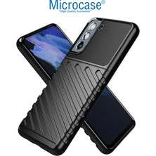 Microcase Samsung Galaxy S21 Fe 5g Thunder Serisi Darbeye Dayanıklı Silikon Kılıf - Siyah