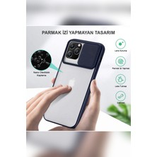 Case World Samsung Galaxy A33 5g Kapak Lensi Açılır Kapanır Kamera Korumalı Silikon Kılıf - Lacivert