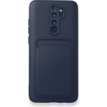 MTK Moveteck Xiaomi Redmi Note 8 Pro Uyumlu Kılıf Kamera Lens Korumalı Kartvizitli Ince Silikon Kapak Cüzdan Renkli Yumuşak Soft Mat Yeni Tasarım