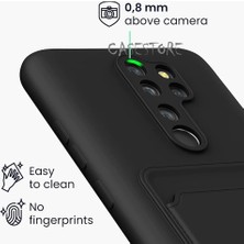 MTK Moveteck Xiaomi Redmi Note 8 Pro Uyumlu Kılıf Kamera Lens Korumalı Kartvizitli Ince Silikon Kapak Cüzdan Renkli Yumuşak Soft Mat Yeni Tasarım